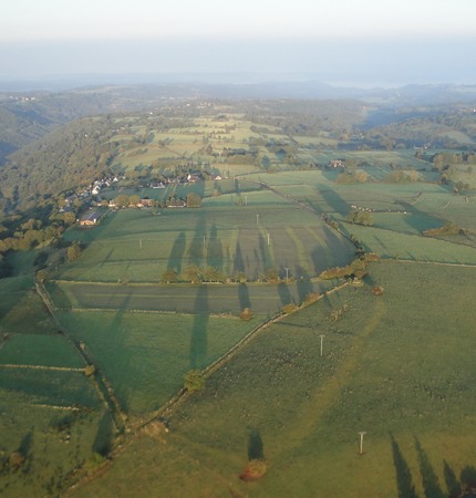 Leybros vu de Montgolfière